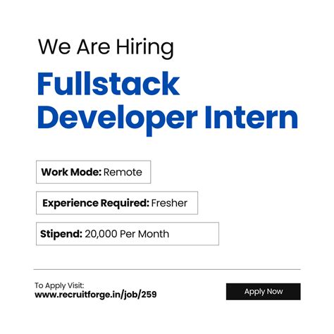 Full Stack Developer | Fresher | Remote | Salary: 20K Per Month