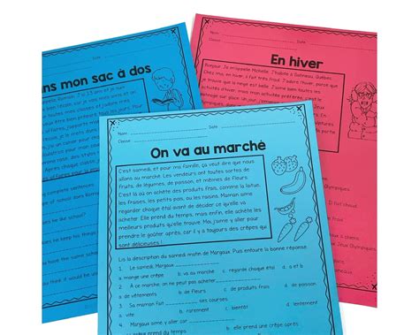 French Reading Practice 的图像结果