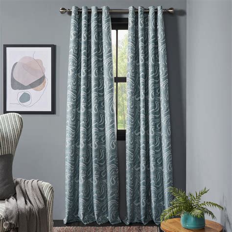 Buy DECO WINDOW Lagoon Set of 2 Woven Blackout Door Curtains from Deco ...