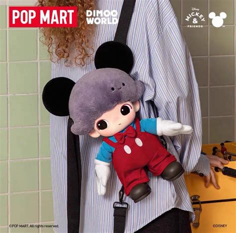 POPMART DIMOO WORLD Disney Collection Mickey Vinyl Plush Backpack(Pre ...