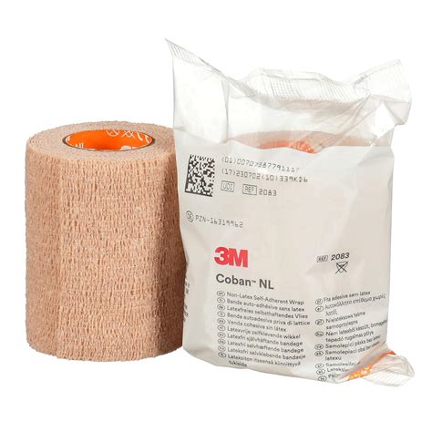 3M™ Coban™ NL Non-Latex Self-Adherent Wrap with Hand Tear, 2083, 3 in x ...