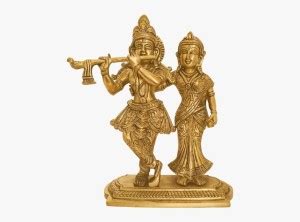 vrindavan shopi Brass Made Decorative Radha Krishna Idol/ Radha Krishna ...