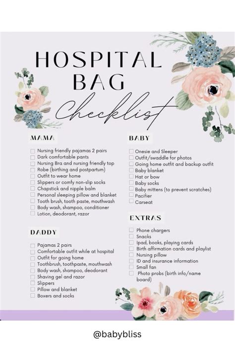 Hospital Bag Essentials