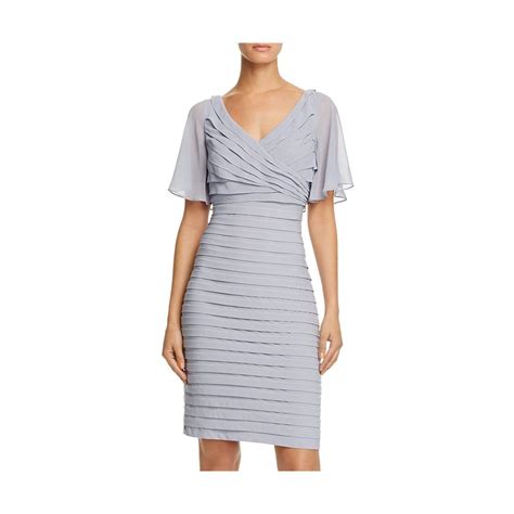 Buy Adrianna Papell Women's Flutter Sleeve Top Matte Jersey Dress ...
