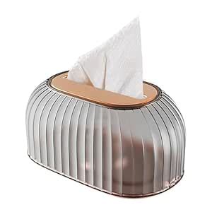 oddpod™ Streak Tissue Box Holder with Automatic Spring/Desktop Facial ...