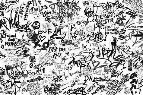Black And White Graffiti Background