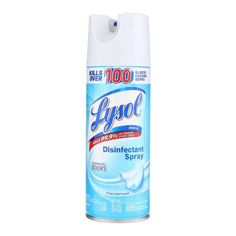 Lysol Disinfectant Spray, Crisp Linen 12.5 Oz – wisermerchant