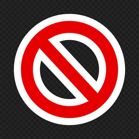 140+ No Sign Transparent Background Stock Illustrations, Royalty-Free ...
