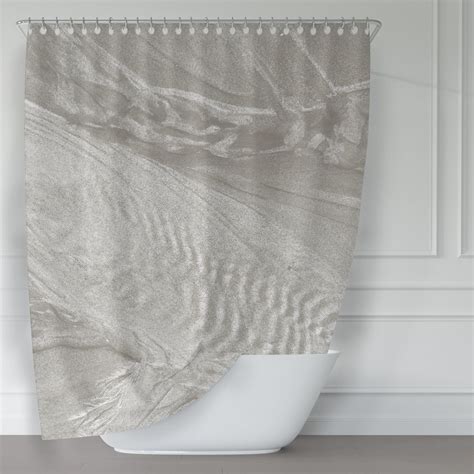 Tidal Sands Neutral Shower Curtain - Metro Shower Curtains