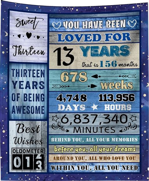 13th Birthday Gifts for Girls Boys Blanket India | Ubuy