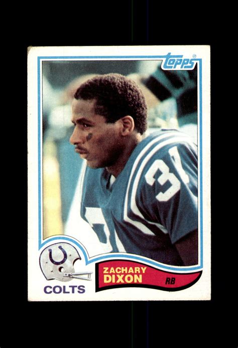1982 TOPPS FOOTBALL BALTIMORE COLTS #14 ZACHARY DIXON | eBay