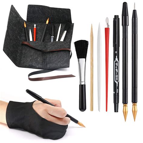 9 Pcs Scratch Art Tools, Scratching Drawing Tools Set for Adults & Kids ...