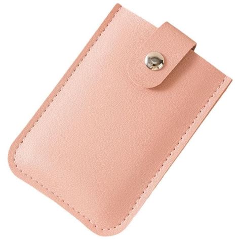 Pink Pull Card Wallet – Slim Pop-Up Holder with Snap Closure | Digital ...