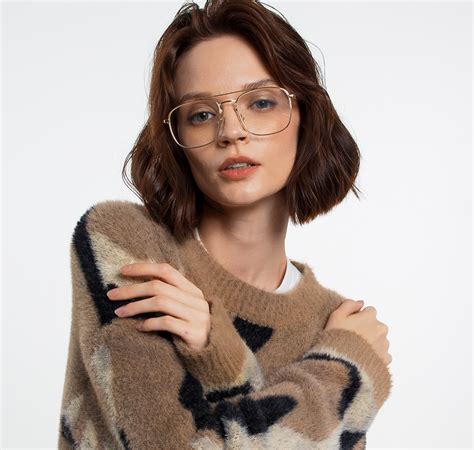 Очки с чехлом золото-прозрачный 665-231 143142 купить в интернет ...