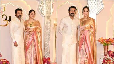 Anant Ambani and Radhika Merchant's wedding: Suriya and Jyotika join ...