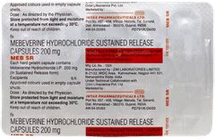 Meb Sr 200 Mg Capsule 10 - Uses, Side Effects, Dosage, Price | Truemeds