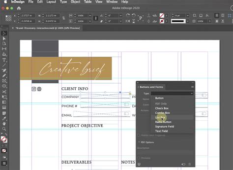Image result for Interactive Fields InDesign