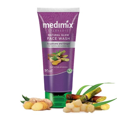 Medimix Ayurvedic Natural Glow Face Wash for youthful and glowing skin ...