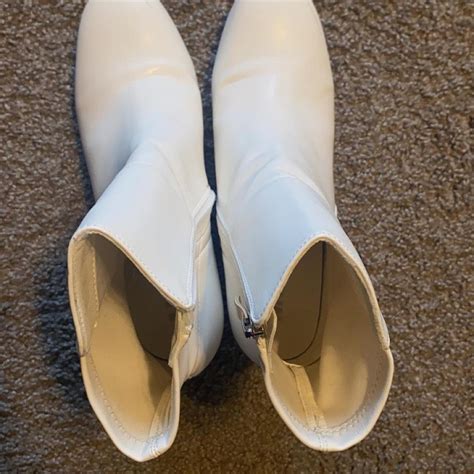 White MIA boots. Minimal scuffs - Depop