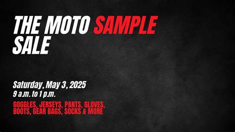 The Moto Sample Sale, 633 Salisbury Road, Moncton, NB, Canada, New ...