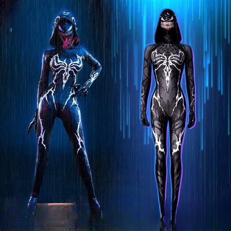 Venom Black Poison Queen Cosplay Costume – Meanbuy