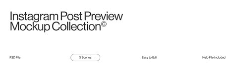 Instagram Post Preview Mockup Collection (PSD) :: Behance