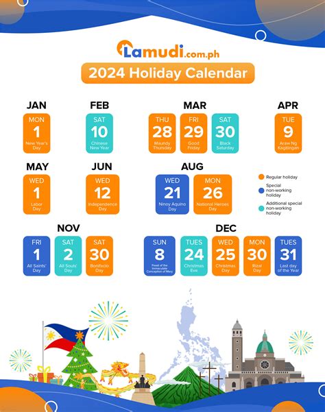 2024 Philippine Holidays and Long Weekend Schedule | Lamudi