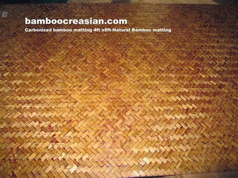Quality Bamboo and Asian Thatch: Bamboo natural matting-4'x8'tropical ...