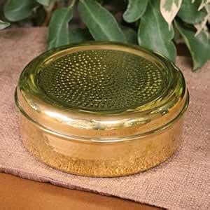 Buy Ambi Home Classy Pure Brass Hammered Spice Box Masala Daani (with ...