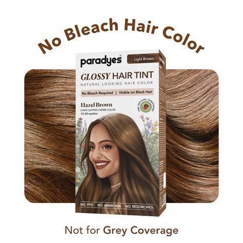 Buy Now Paradyes Hazel Brown Hair Tint | Glossy, Natural Look - No ...