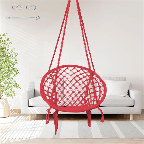Faburaa Round Rope Hanging Swing Chair for Adults & Kids, Swing for ...
