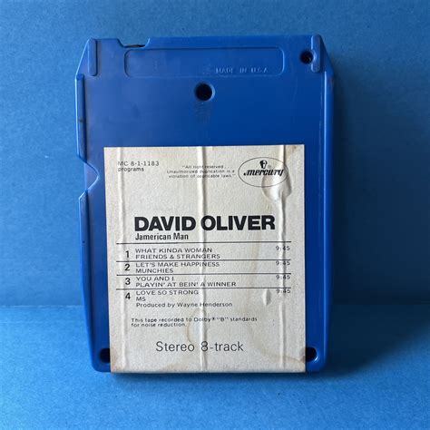 8 track - David Oliver - Jamerican Man (serviced and playtested) | eBay