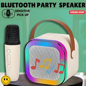 Buy SACRO K12 (PORTABLE BLUETOOTH SPEAKER) with Karaoke Mic & RGB Light ...