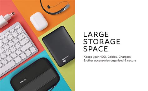 AirCase Rugged Hard Drive Case for 2.5-inch Western Digital, Seagate ...