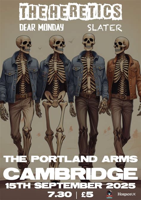 The Heretics, Dear Monday & Slater, The Portland Arms, Cambridge, 15 ...