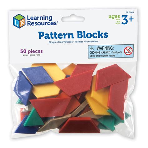 Learning Resources Pattern Blocks Smart Pack : Amazon.in: Office Products