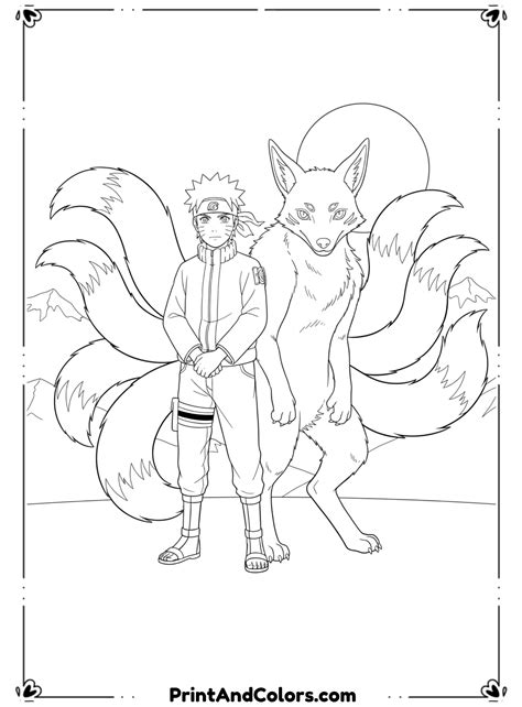 70+ Naruto Coloring Pages (Free Anime Printable PDFs)