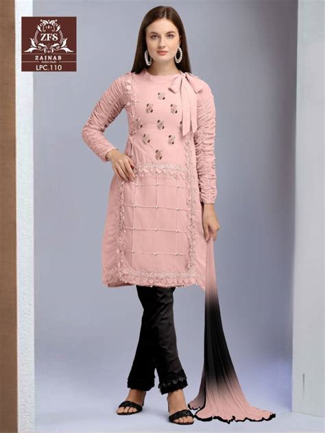 Zainab Fashion Studio Ipc 110 Georgette Wear Ready Made Collection