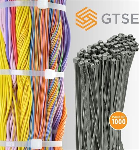GTSE 12 Inch Silver/Gray Zip Ties, 1,000 Bulk Pack, India | Ubuy