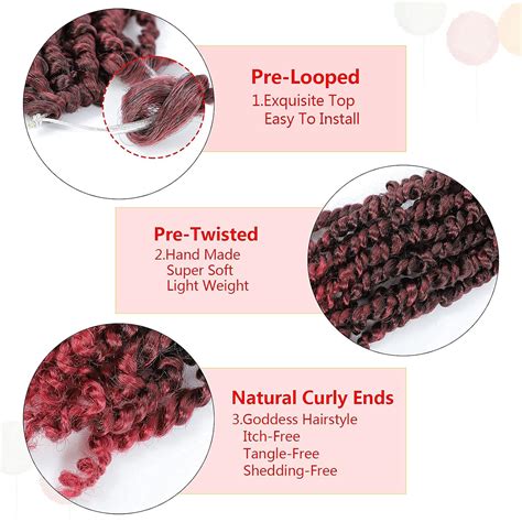 Buy Fulcrum Pre-Twisted Passion Twist Crochet Hair 10 Inch, 2 Packs Pre ...
