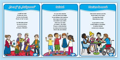 Poezii despre bunele maniere – Planșe