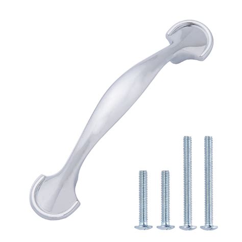 AmazonBasics Rounded Foot Cabinet Handle, 4.63" Length (3" Hole Center ...