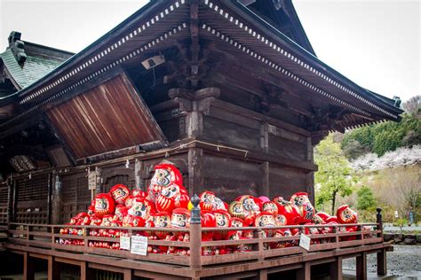 Daruma dolls at Shorinzan Daruma Temple in Takasaki