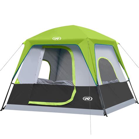 UNP 4-Person Tent, Portable Cabin Tent, Camping Tent 4-Person Easy Set ...
