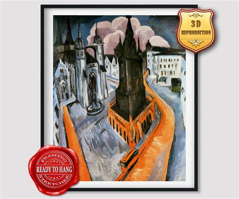 Buy Ernst Ludwig Kirchner the Red Tower of Halle Giclee Print ...