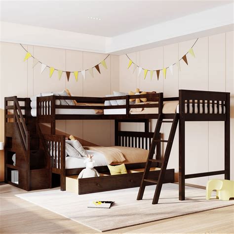 Corner Loft Triple Bunk Bed at Jasper Saranealis blog