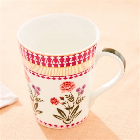 Buy Corsica Bone China Printed Milk Mug - 340ml from Corsica by Home ...