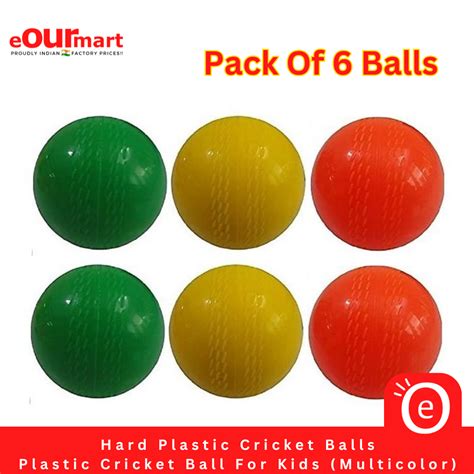 Hard Plastic Cricket Balls For Kids (Multicolor) - Lowest Online Price ...