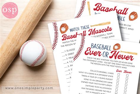 Baseball Party Games 的图像结果