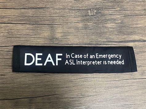 Pullover Pal Seat Belt Cover DEAF (In Case of an Emergency) (ASL Inter